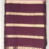 1000290523 Soft Silk Magenta Color With Brown Border
