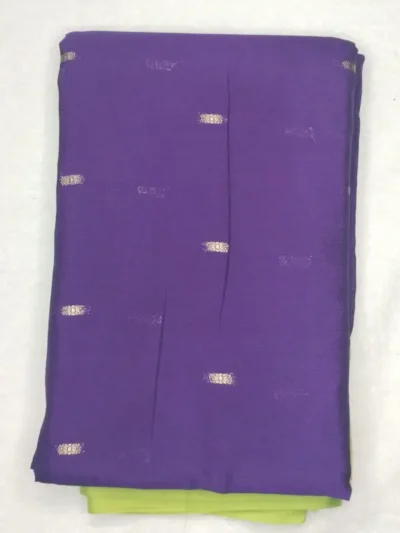 Soft Silk Purple Haze Color With Satin Light Olive Border