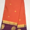 1000290577 Anushree Butta Orange Color with Maroon Border