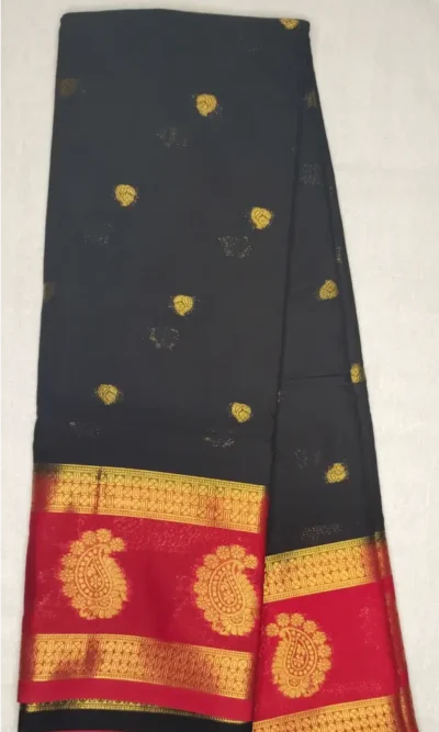 Anushree Butta Green Color with Red Border