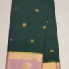 Anushree Butta Green Color With Pink Border