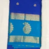 Anushree Butta Egyptian Blue Color With French Blue Border
