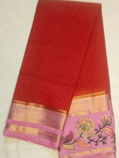 1-IMG_20260125_152808 Premium Silk Sarees Red Color With Pink Border