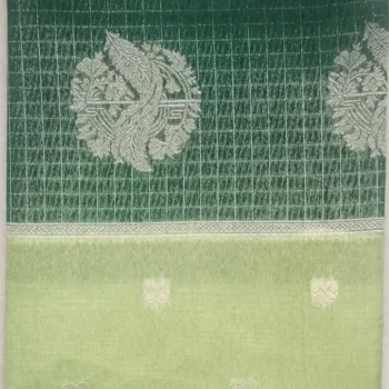 1-IMG_20260125_160159 Karunadu Sarees Avocado Drab Color With Green Border