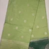 Karunadu Sarees Avocado Drab Color With Green Border