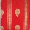 1000290326 Semi Silk Lucky Red Color With Bleached Cedar Border