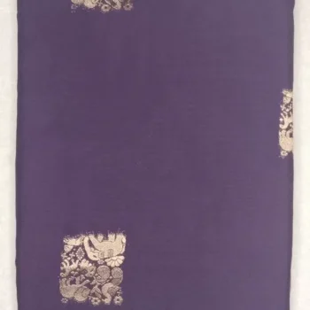 1000290364 Semi Silk Old Purple Color With Dusky Cherry Border