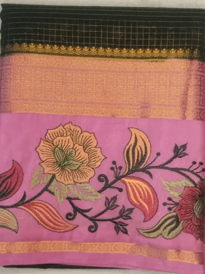 3-IMG_20260125_153148 Premium Silk Sarees Green Color With Pink Border