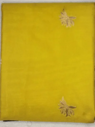 3-IMG_20260125_172244 Pure Semi Silk Old Gold With Aubergine Border