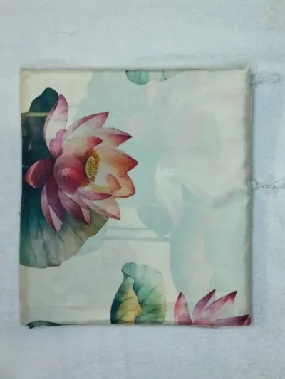 Premium Cotton Sarees Neutral Turquoise Color