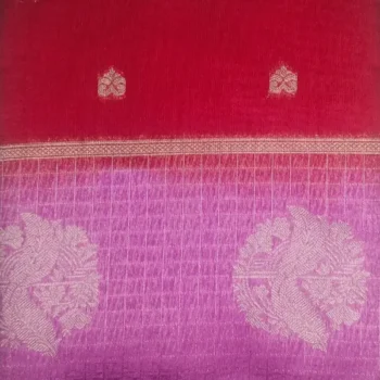 4-IMG_20260125_160849 Karunadu Sarees Shiny Burgundy Color With Lavender Magenta Border