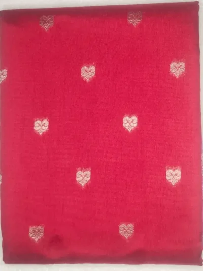 Karunadu Sarees Shiny Burgundy Color With Lavender Magenta Border