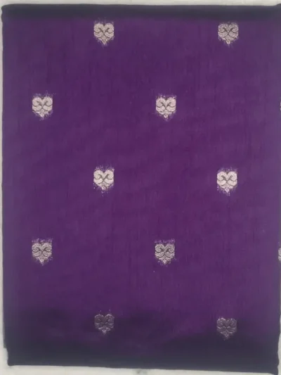 5-IMG_20260125_161043 Karunadu Sarees Midnight Purple Color With Neutral Blue-Green Border