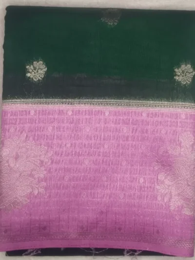 6-IMG_20260125_161141 Karunadu Sarees Green Color With Pink Border