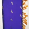 8-IMG_20260126_153659 Pure Soft Silk Purply Blue Color With Gold Border